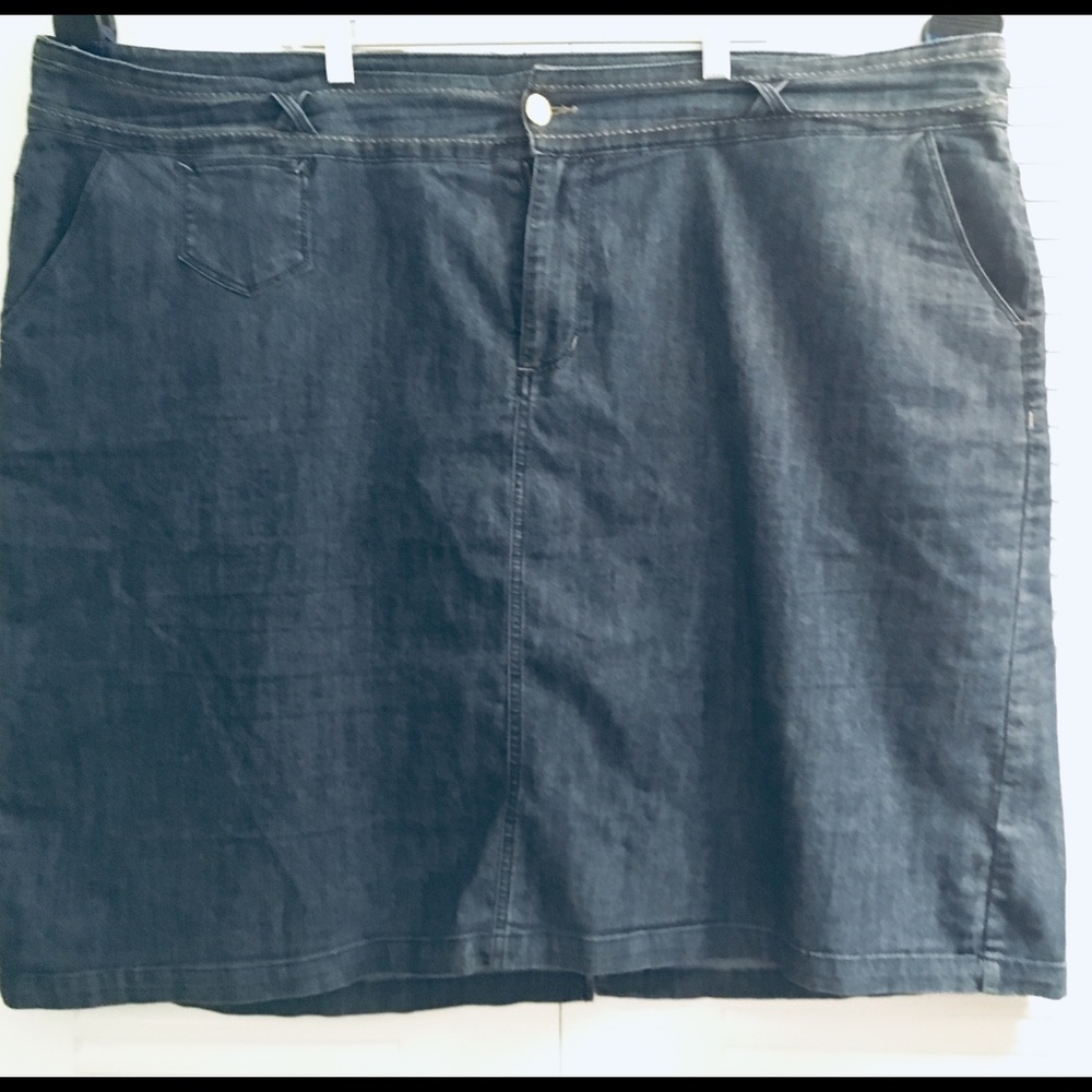 CJ Banks Jean Straight Skirt